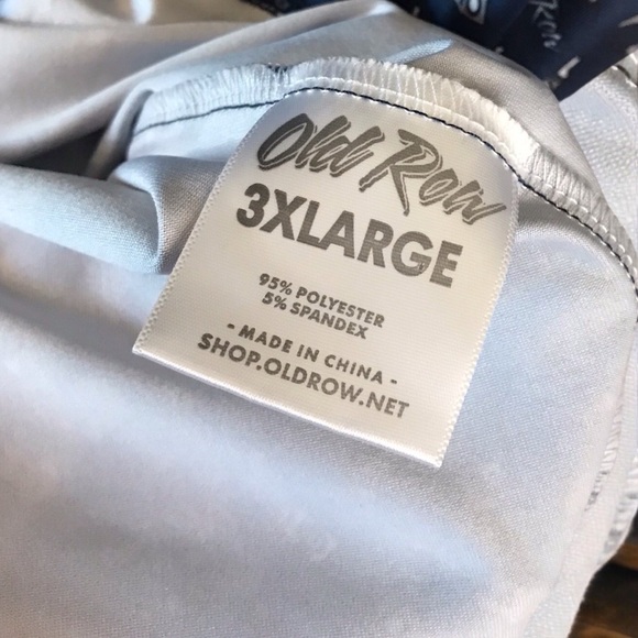 NWT‎ Old Row Navy Men's 3x Polo Shirt Tailgater pattern - Picture 7 of 7